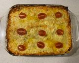 A picture of step 12 of Lamb moussaka lasagna.