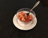A picture of step 6 of Strawberry Cream Brownie Sqares.