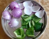 A picture of step 2 of Desi Style Paneer Chilli.