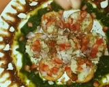 A picture of step 5 of Dahi Papdi Chaat.