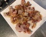 Une image de l'étape 6 de Salade de riz aux légumes,olives et pancetta grillée.