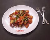 लाल आलू चाट (laal aloo chaat recipe in hindi) रेसिपी चरण 6 फोटो