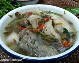 รูปขั้นตอนการทำที่ 7 ของ ต้มปลาช่อนใบมะขามอ่อน /อาหารอีสาน