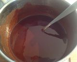 Foto del passaggio 4 della ricetta Tortino di cioccolato fondente con cuore cremoso e crema di mango