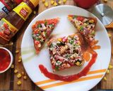 A picture of step 8 of Tawa SweetCorn Bread Pizza.