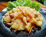 รูปขั้นตอนการทำที่ 5 ของ ส้มตำสับปะรด
