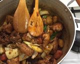 Hình bước làm 8 của món Gà hầm dinh dưỡng(영양 찜닭)