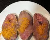 A picture of step 1 of Goan fish curry.
