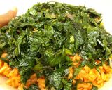 A picture of step 1 of Leafy Greens Jollof Rice.