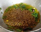 A picture of step 3 of Spinach Whole Masoor Daal.