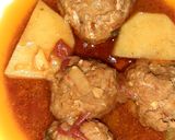 A picture of step 1 of Kofta curry, chicken pulao.