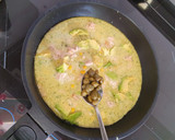Foto del paso 4 de la receta: Falsa quiche de atún y verduras al pesto
