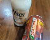 Gambar langkah 1 resipi Soya Cincau Ais.