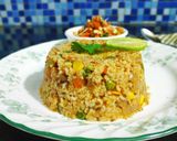 A picture of step 14 of Brown rice tawa pulav.