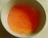 A picture of step 1 of Kokum rasam with coconut milk.