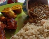 Foto del paso 3 de la receta: Cacerito de Lentejas con arroz, maduro y pollini