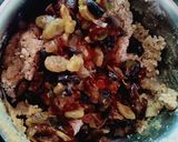 A picture of step 7 of Eggless fruity whole wheat plum pudding.