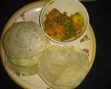 A picture of step 10 of Luchi aloo Dom (Puri and dum aloo).