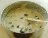 A picture of step 3 of A healthy breakfast--Blueberry Waffle.