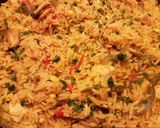 Foto del paso 7 de la receta Arroz con Pollo, Gambas y Mejillones