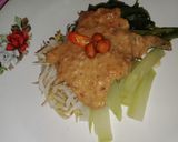 Foto langkah ke 8 dari resep Kangkung, Kecambah & Labu Siam Saus Kacang (For My Diet).