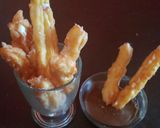 Foto langkah ke 5 dari resep Churros tanpa mixer dan dengan takaran sendok.