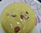 A picture of step 5 of Kesar Mawa kulfi.