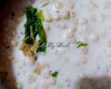 A picture of step 3 of Boondi raita.