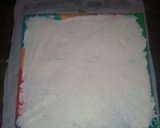 Foto langkah ke 5 dari resep Bolu gulung rainbow.