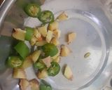 A picture of step 2 of Carrot and beans subzi.