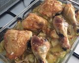 Foto del paso 5 de la receta: Pollo al horno con papas