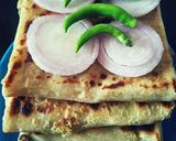 A picture of step 3 of Muglayi paratha.