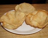 A picture of step 1 of White Bean Salad with Broccoli and Goat Cheese in Edible Tortilla Bowls, Jon Style.