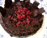 A picture of step 9 of Eggless chocolate sponge cake.