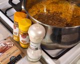 Csicseriborsó leves recept fázis 5 fotója