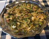 Une image de l'étape 10 de Brede chouchou à l ail,oignons et pancetta.