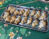 A picture of step 8 of Mini Puff Pastry Croissants with Roquefort and Blue Poppy Seeds.