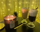 A picture of step 1 of Irish Сoffee ☕️🥃🥛.