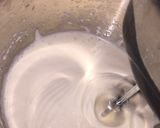 A picture of step 2 of Tres leches (milk cake).