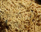 A picture of step 7 of Garlic spagetthi noodles.
