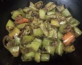 A picture of step 2 of Dahi Mirch.