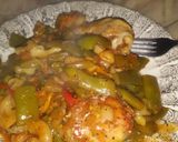 A picture of step 6 of Lady A's Chicken Cheesy Mac With Green Beans.
