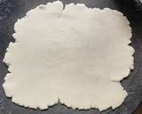 A picture of step 3 of Tandulachi Bhakri.
