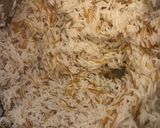 A picture of step 3 of Lebanese style vermicelli rice.