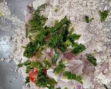 A picture of step 1 of Masala Jowari Bhakri Roti.