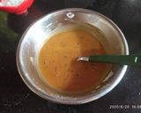 A picture of step 2 of Besan sooji Ladoos.