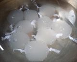 Foto langkah ke 3 dari resep Bola Air Kelapa (isian Mochi Kelapa).