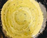 A picture of step 4 of Cheesy chilla Wrap.