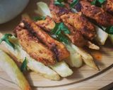 A picture of step 3 of Greek Chicken with yogurt dip.