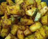 कद्दू की सब्जी (kaddu Ki sabzi recipe in Hindi) रेसिपी चरण 2 फोटो